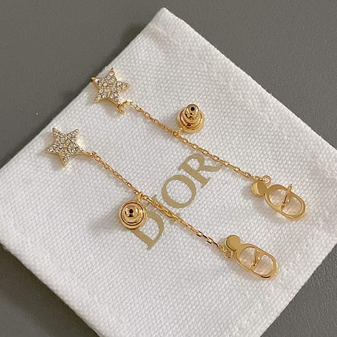 Dior Star Drop Earrings - Best Replica Jewelry™