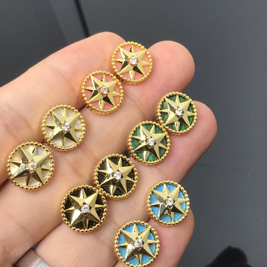 Dior Rose Des Vents Earrings - Small - Best Replica Jewelry™