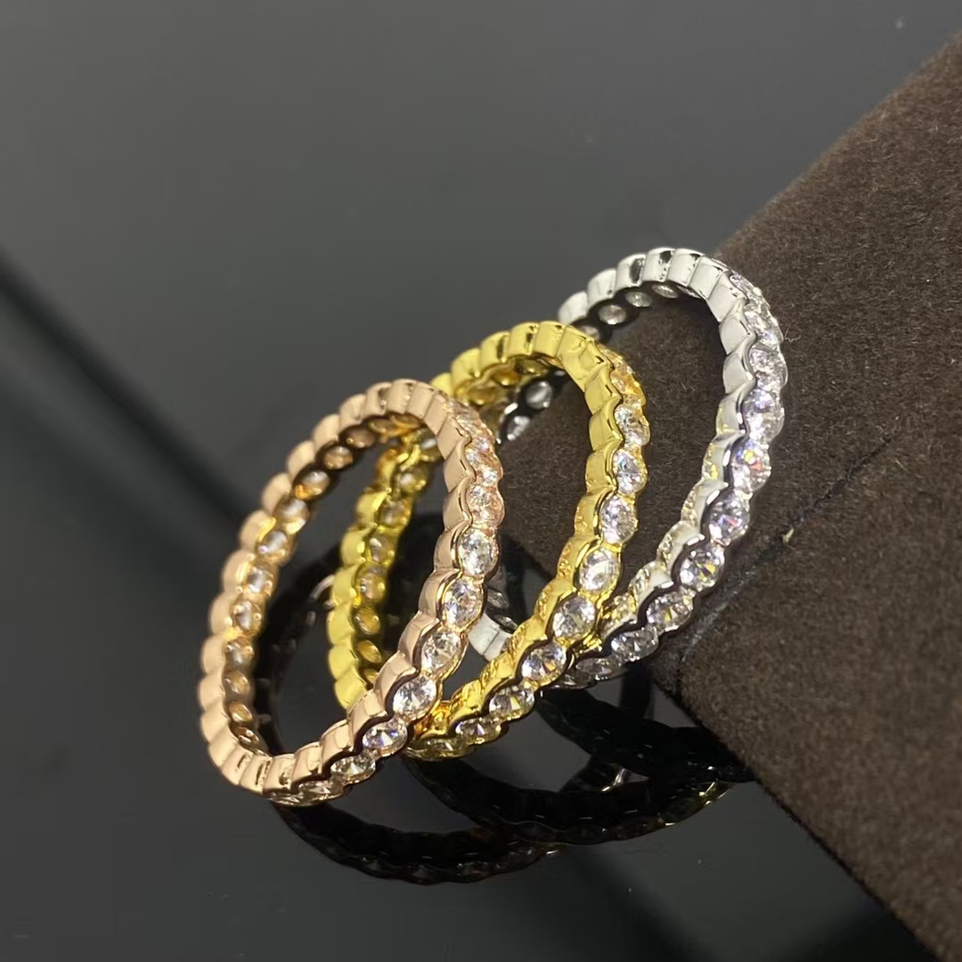 Cartier Diamond Paved Ring - Narrow - Best Replica Jewelry™