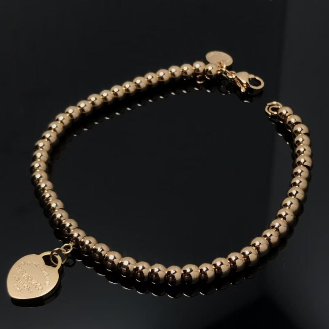 Tiffany Heart Tag Bead Bracelet - Best Replica Jewelry™