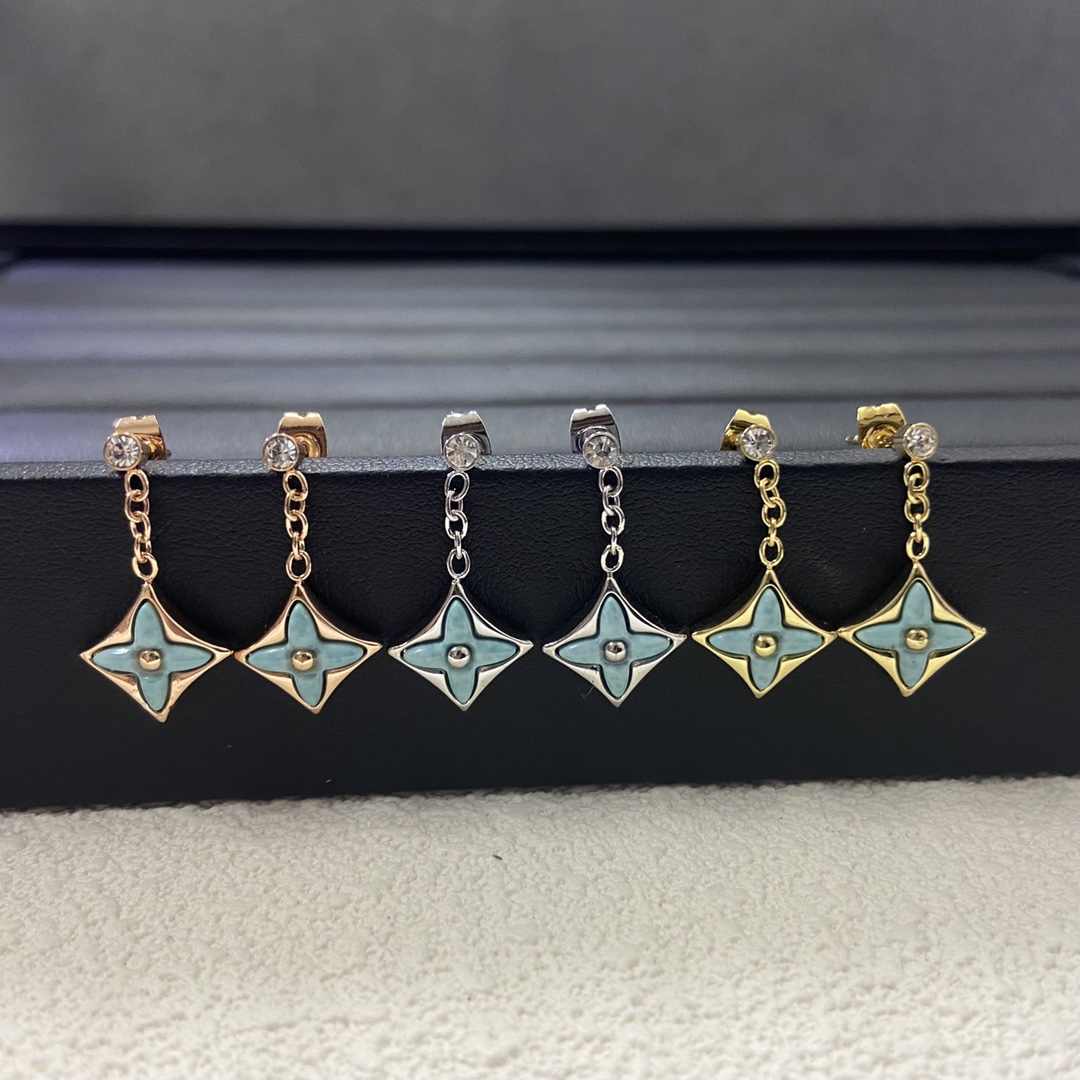 Louis Vuitton Color Blossom Star Drop Earrings - Best Replica Jewelry™