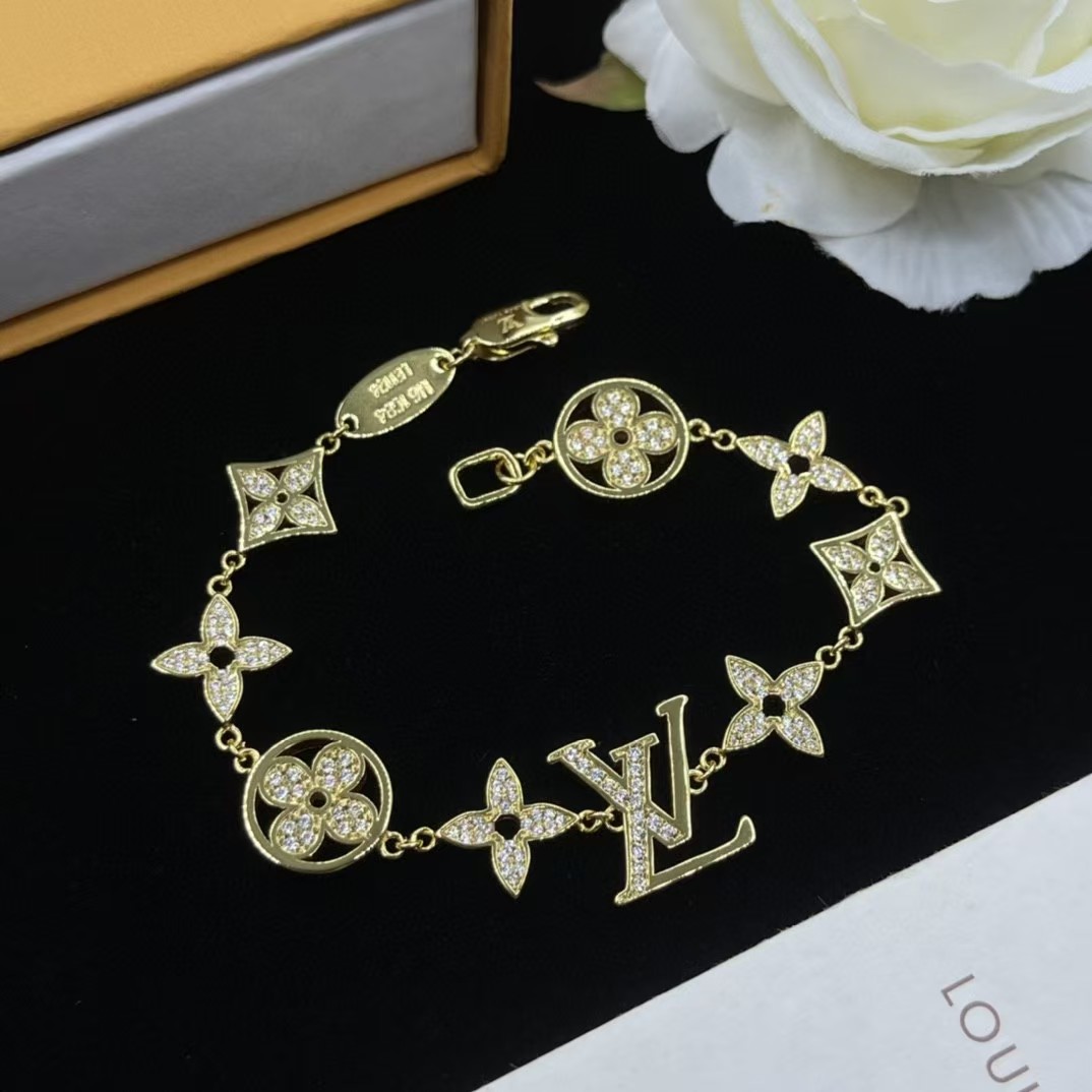 Louis Vuitton Star Sun LV Letters Bracelet - Best Replica Jewelry™