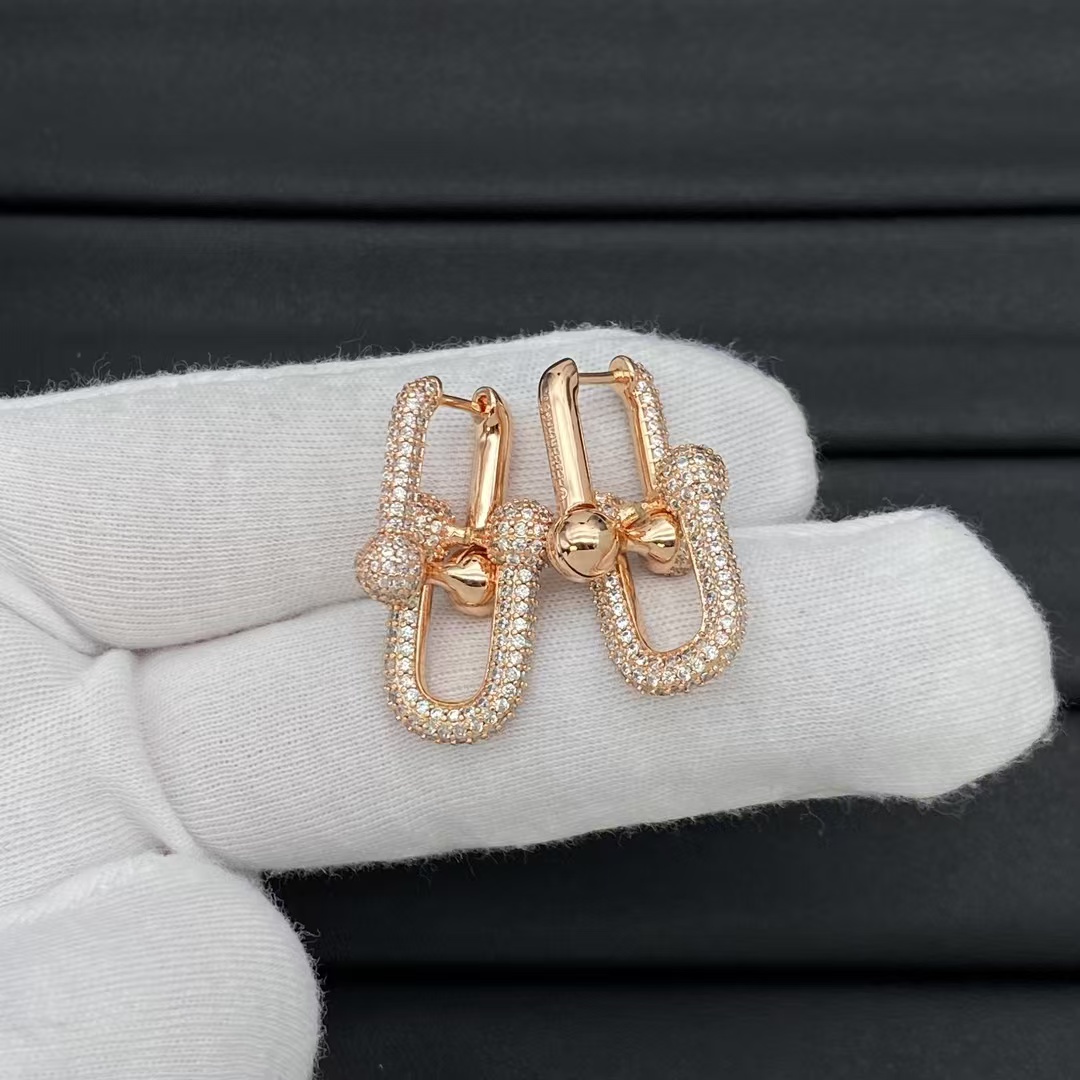 Tiffany HardWear Large Link Earrings - Best Replica Jewelry™