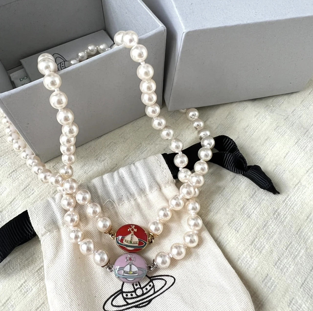 Vivienne Westwood Pearl Loelia Necklace - Best Replica Jewelry™