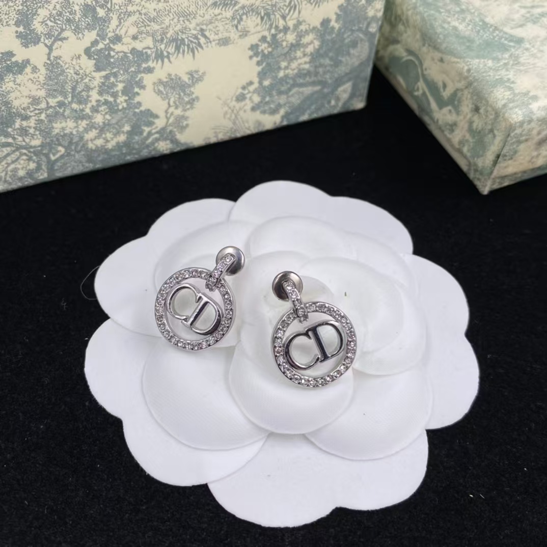 Dior Round Hoop CD Earrings - Best Replica Jewelry™