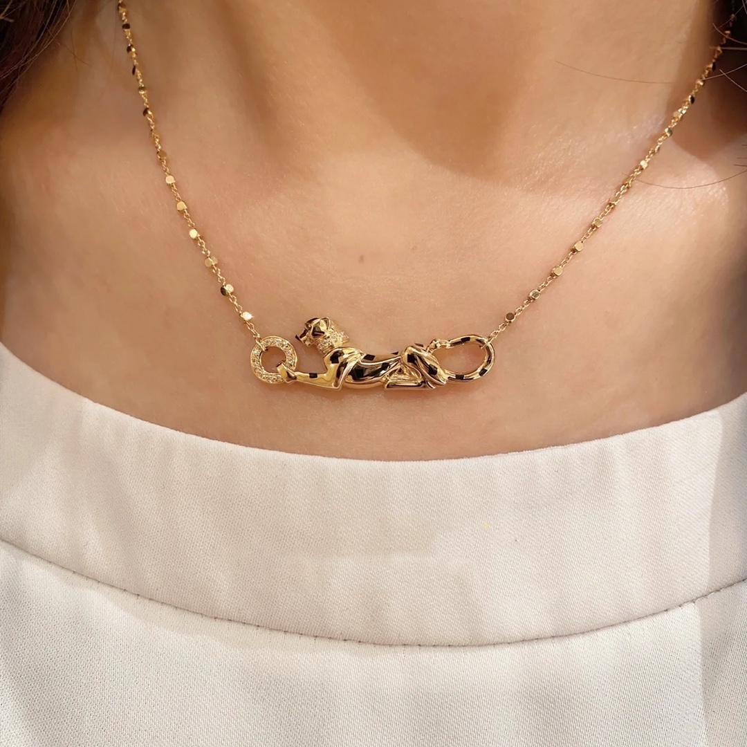 Cartier Panthère de Black Panther Necklace - Best Replica Jewelry™