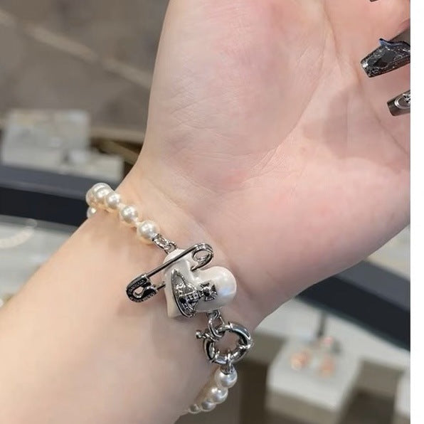 Vivienne Westwood Paperclip Heart Bracelet - Best Replica Jewelry™