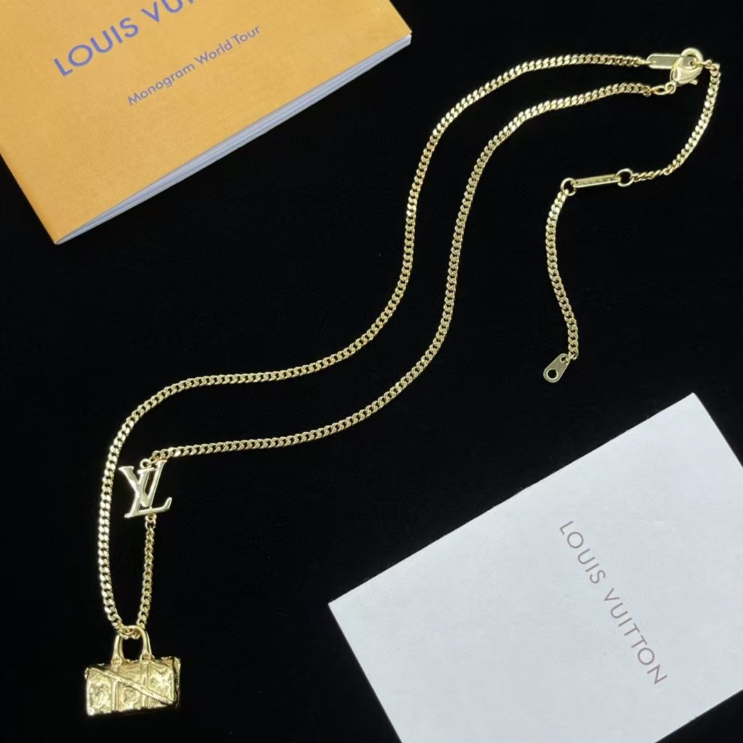 Louis Vuitton Bag Pendant Necklace - Best Replica Jewelry™