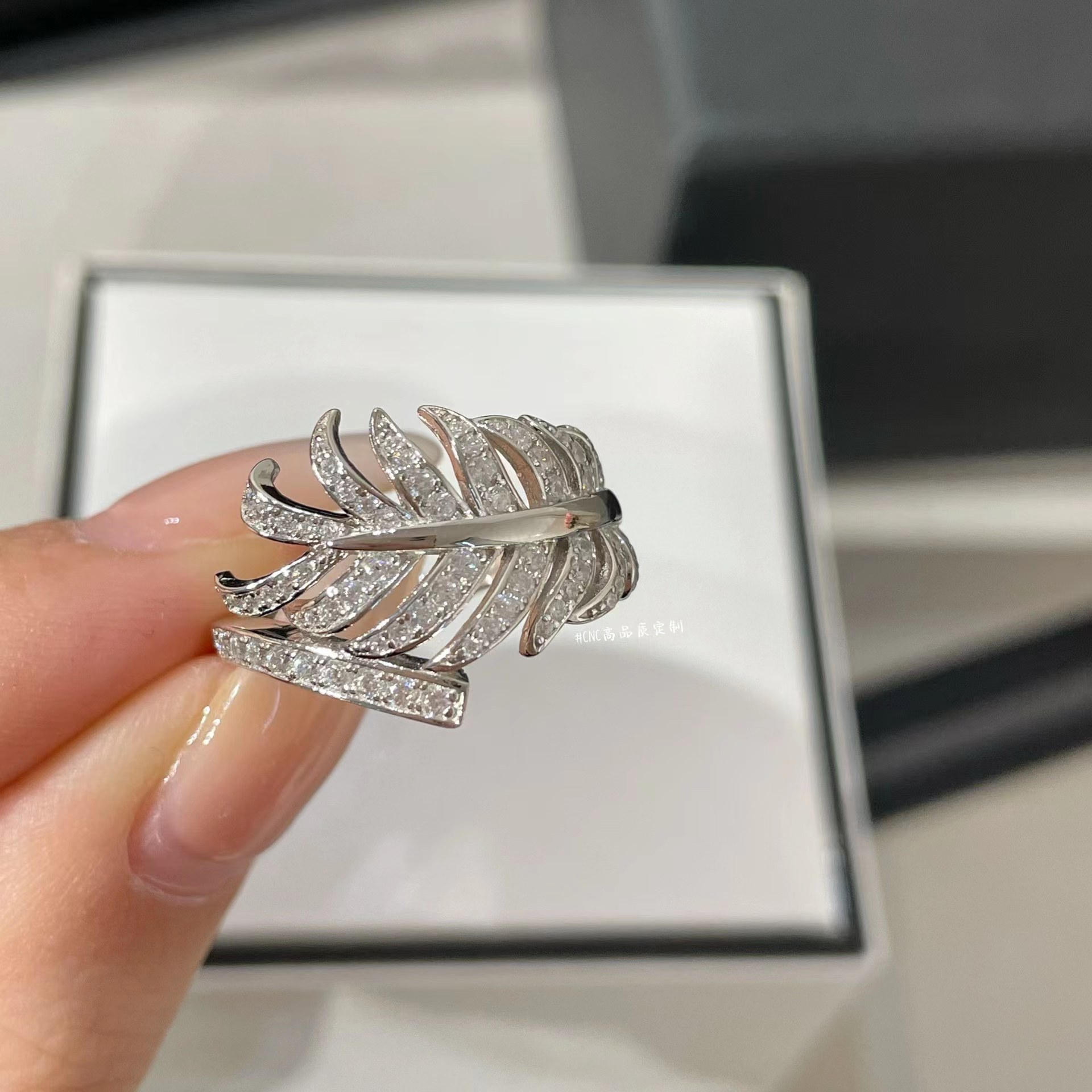 Chanel Diamond Feather Plume De Ring Earrings Necklaces - Best Replica Jewelry™