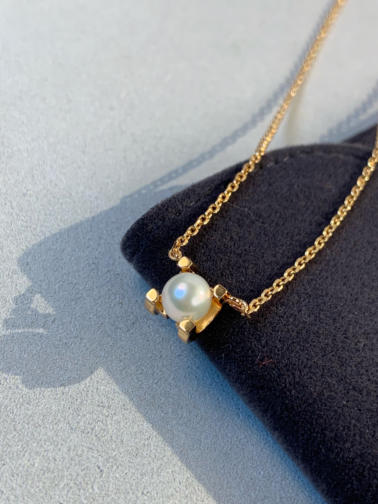 Cartier Enhancer Pearl Pendant Necklace - Rose Gold Color - Best Replica Jewelry™