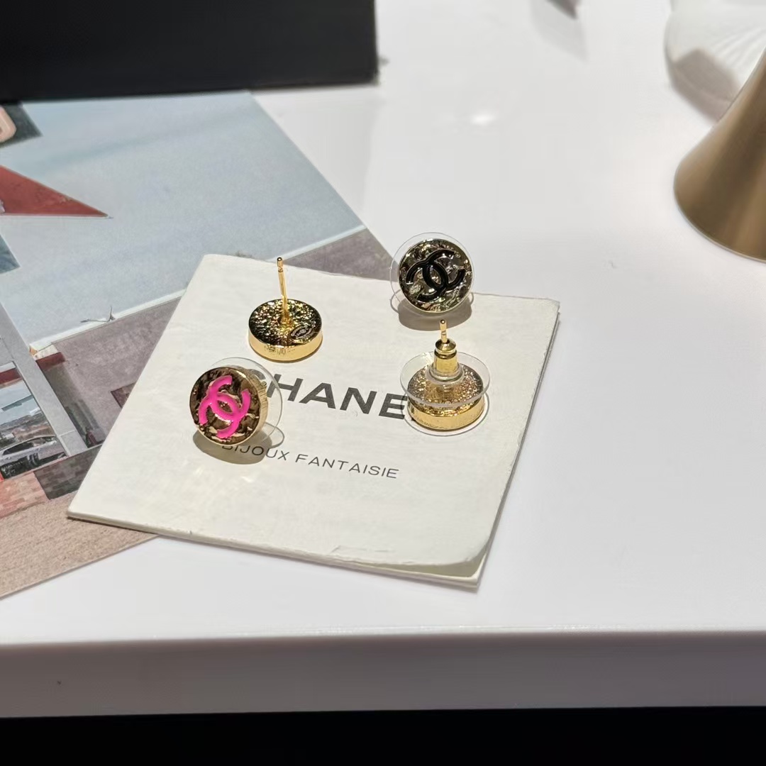 Chanel Round Stud Earrings - Best Replica Jewelry™