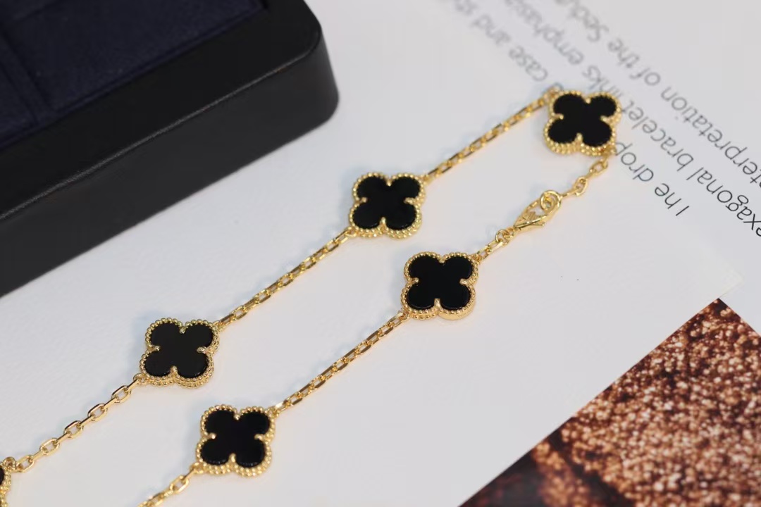 VCA Vintage Alhambra Necklace, 10 Motifs - Best Replica Jewelry™