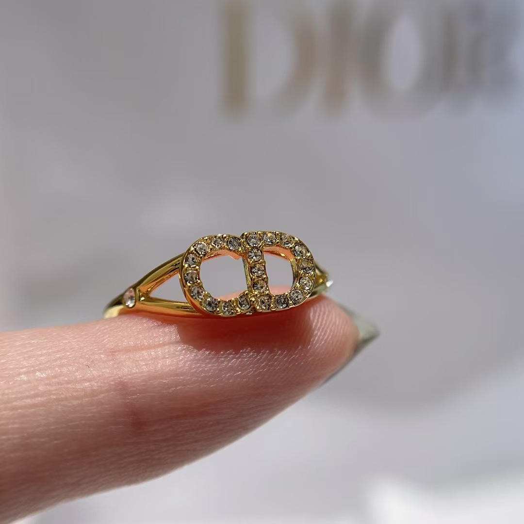 Dior CD Paved Diamond Ring - Best Replica Jewelry™