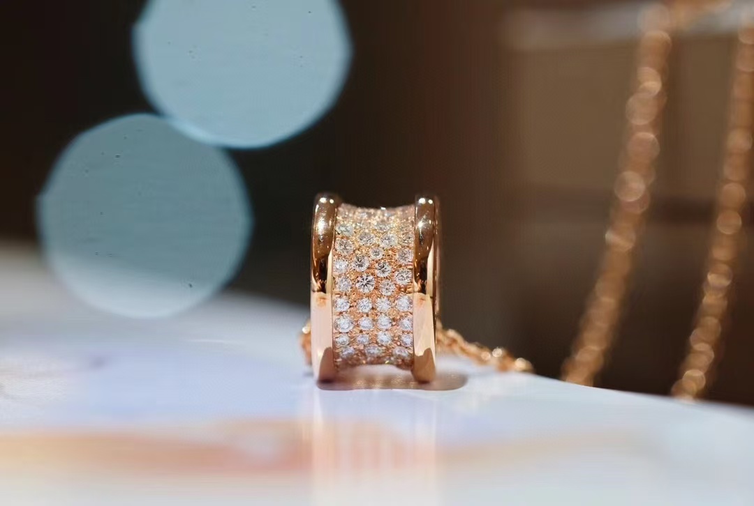 Bvlgari B.zero1 Necklace - Full Diamond - Best Replica Jewelry™