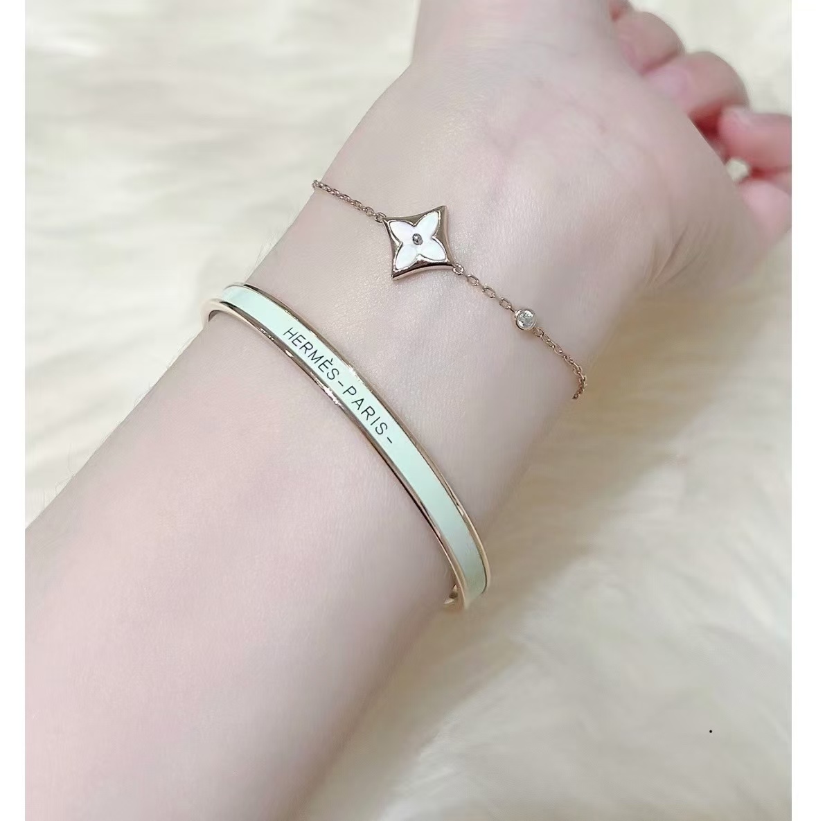 Hermes Colorful Enamel Bracelet Bangle - Best Replica Jewelry™