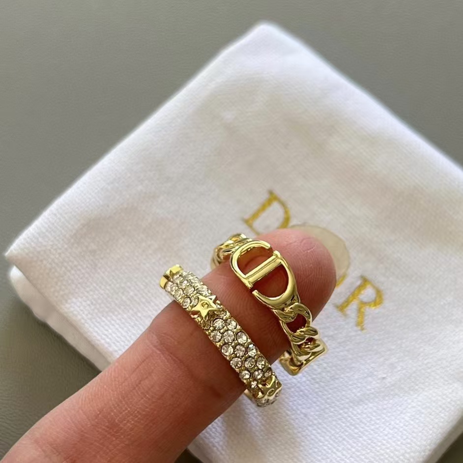 Dior CD Star Stacking Rings - 2 Pieces - Best Replica Jewelry™