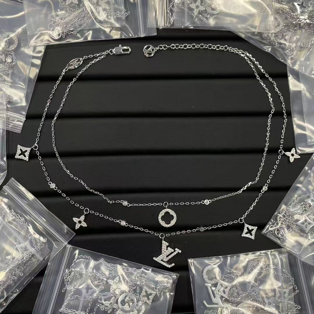 Louis Vuitton Two Layered Necklace - Best Replica Jewelry™