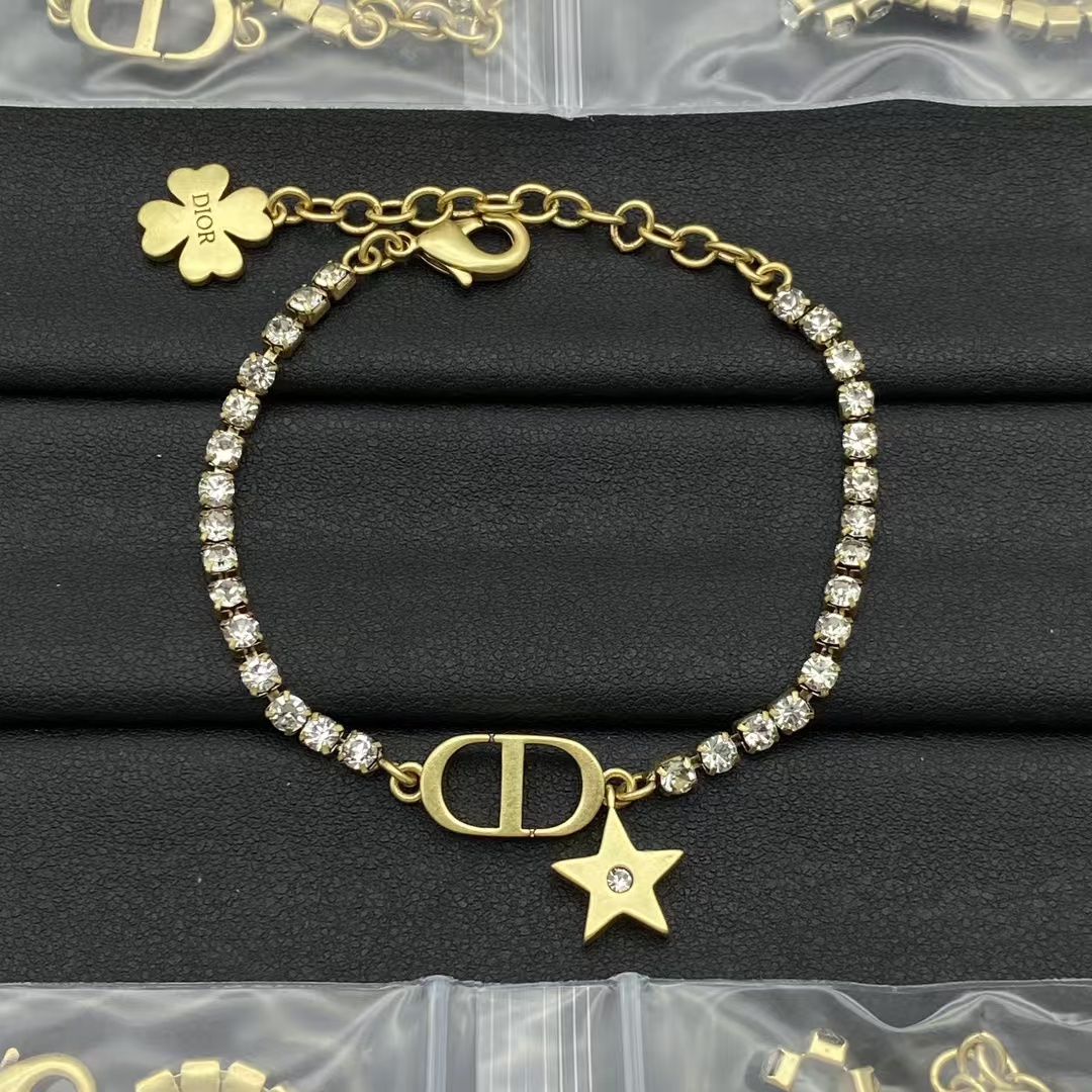 Dior Diamond Chain Star Bracelet - Best Replica Jewelry™