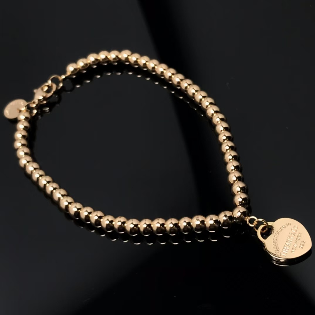 Tiffany Heart Tag Bead Bracelet - Best Replica Jewelry™