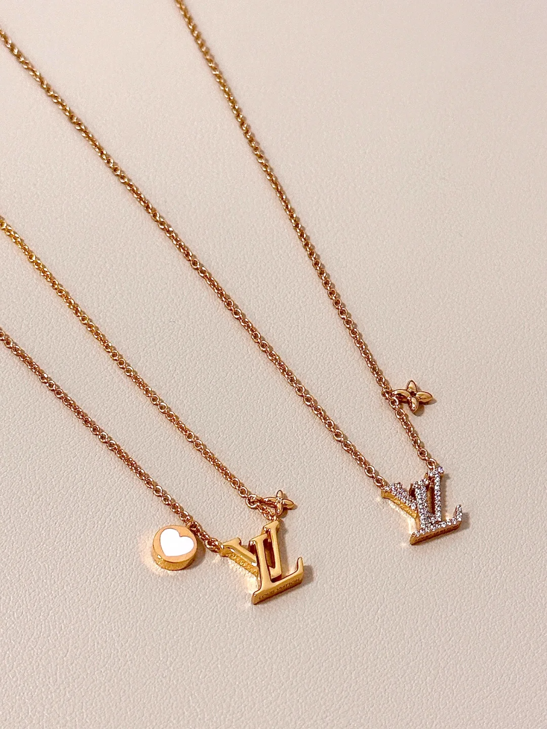 Louis Vuitton LV Letter Pendant Necklaces - Best Replica Jewelry™