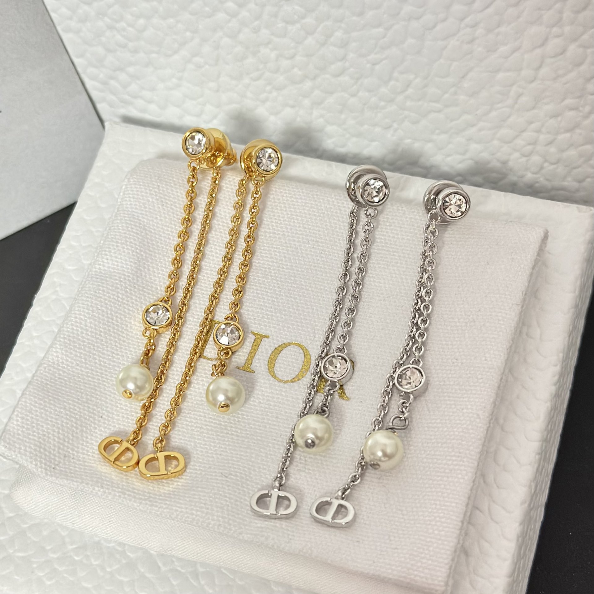 Dior Chain Tassel Earrings - Best Replica Jewelry™