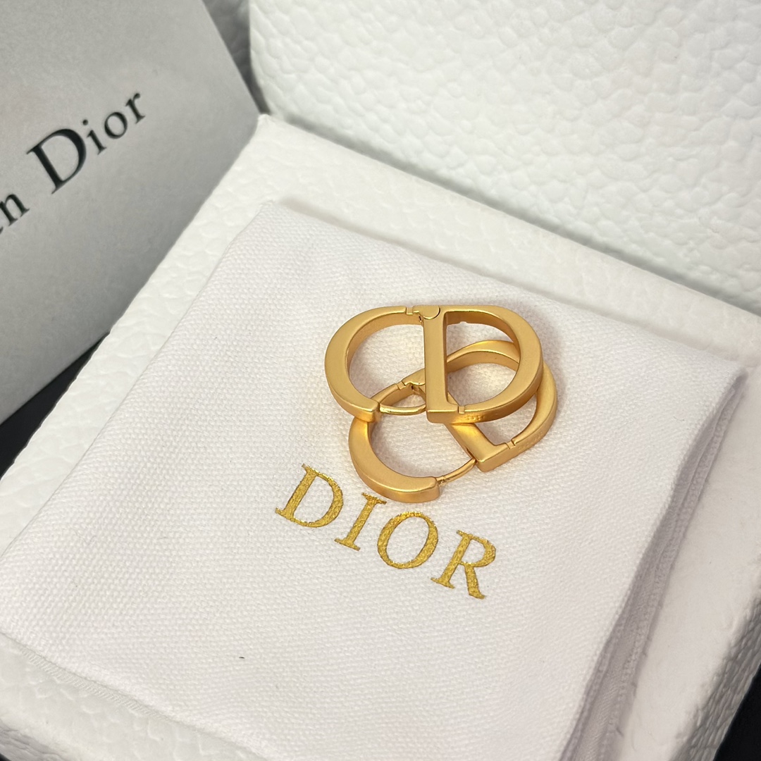 Dior Minimalistic CD Stud Earrings - Best Replica Jewelry™