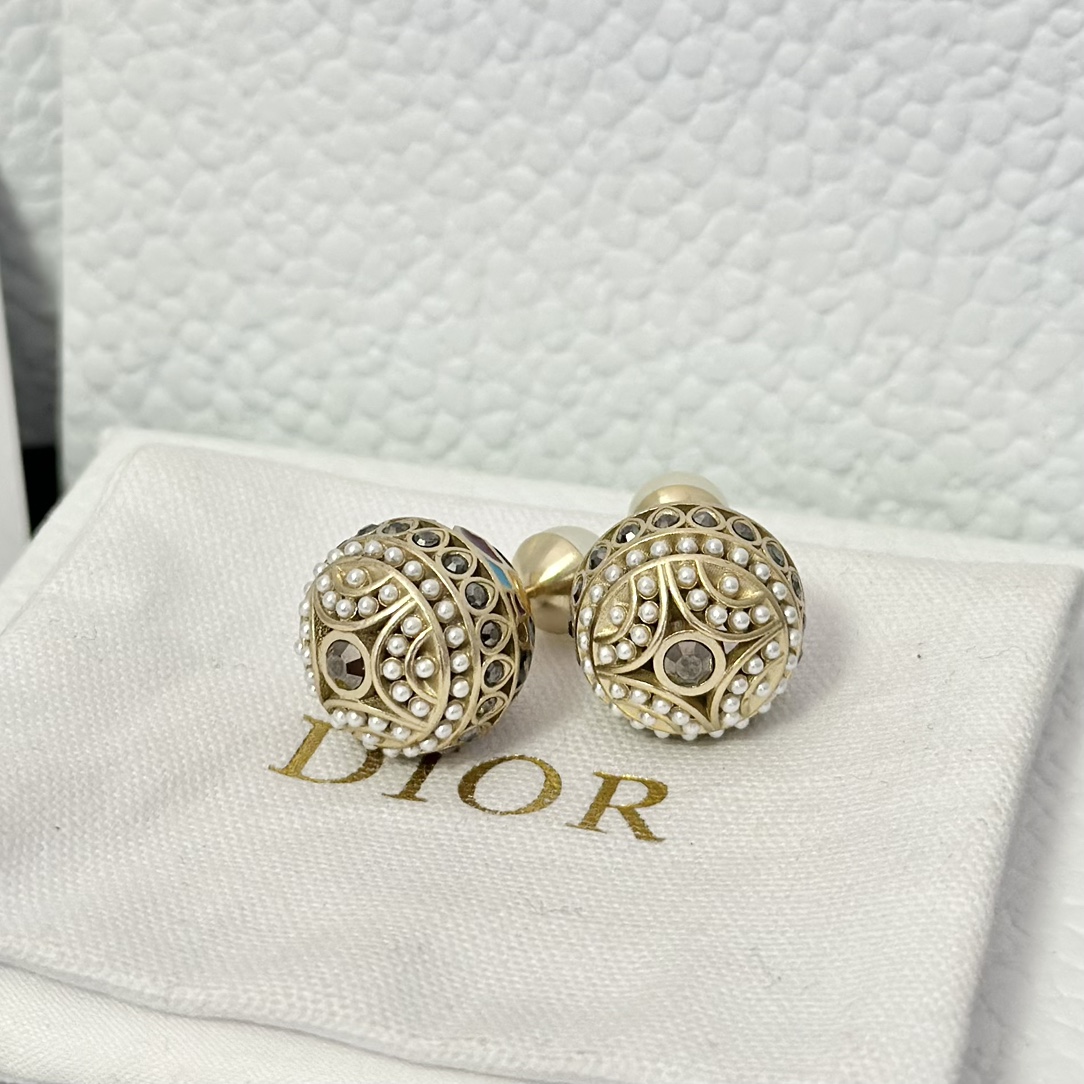 Dior Enamel Earrings - Best Replica Jewelry™
