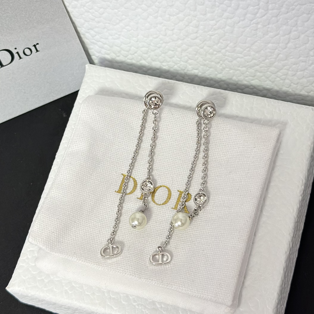 Dior Chain Tassel Earrings - Best Replica Jewelry™