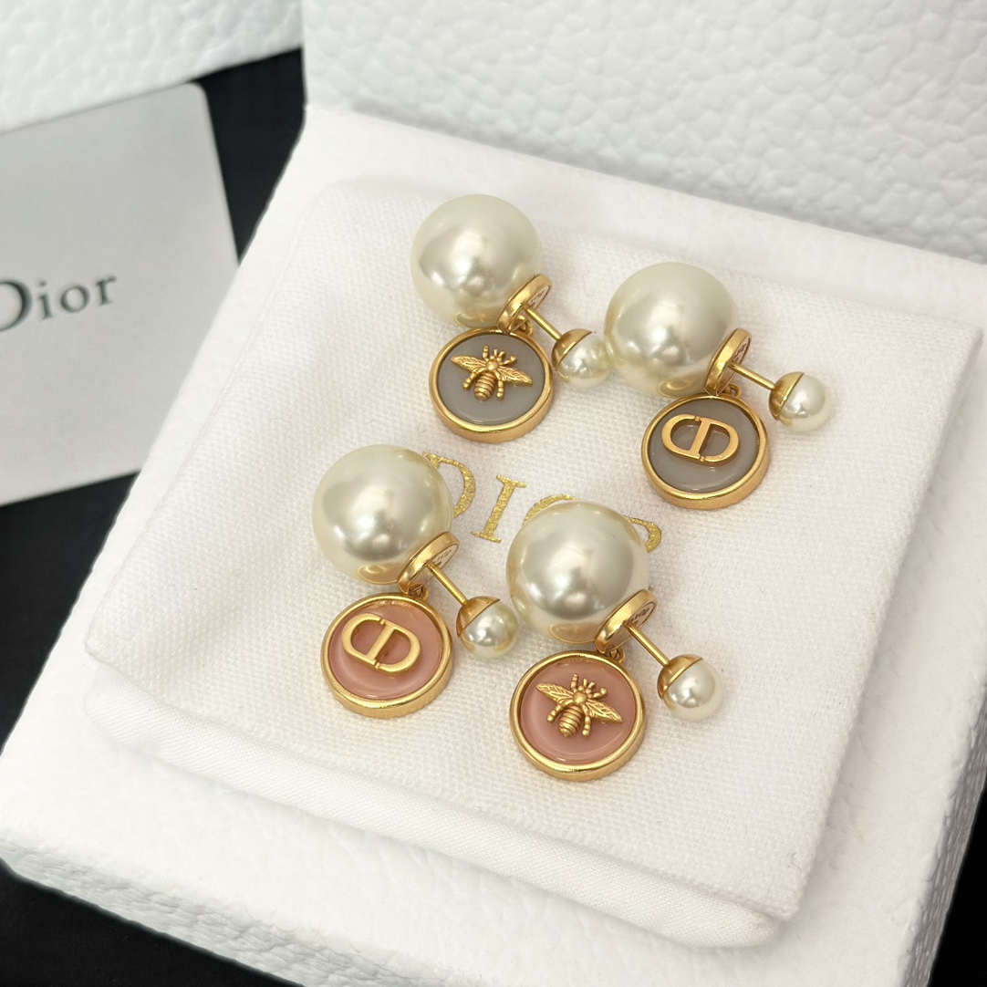 Dior Bee Pearl Earrings - Best Replica Jewelry™