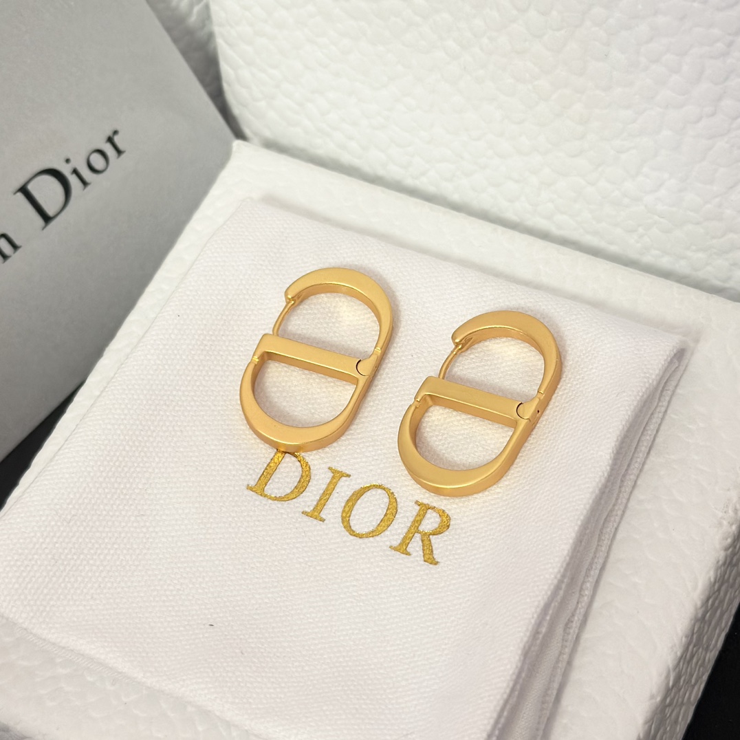 Dior Minimalistic CD Stud Earrings - Best Replica Jewelry™