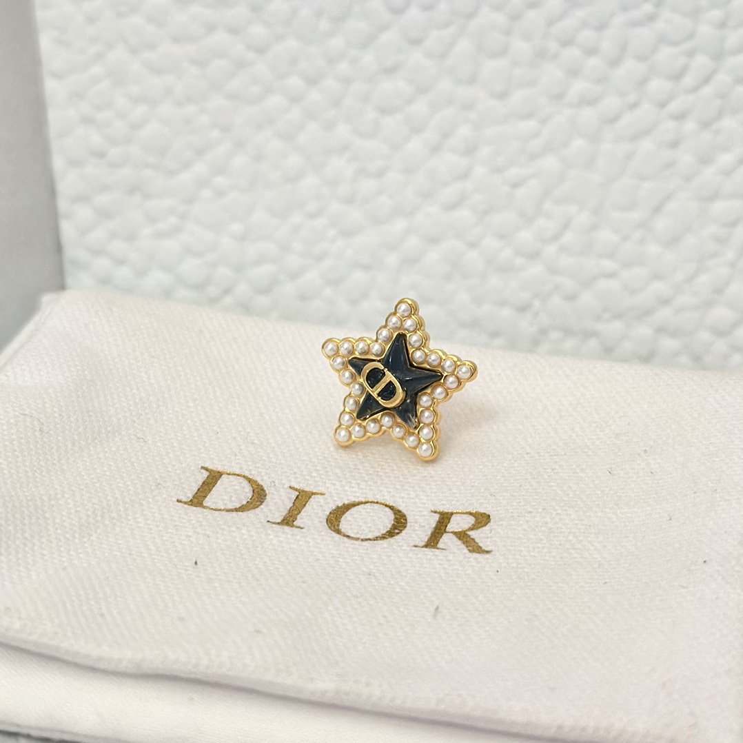 Dior Three Pieces Enamel Stud Earrings - Best Replica Jewelry™