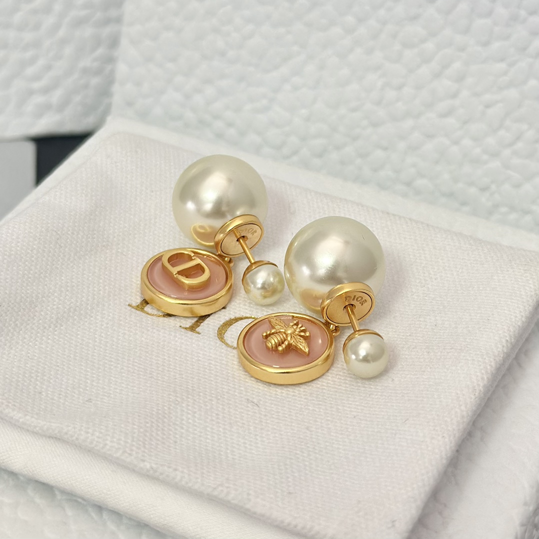 Dior Bee Pearl Earrings - Best Replica Jewelry™