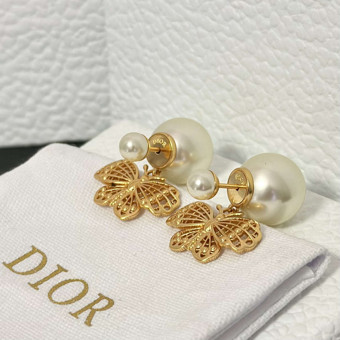 Dior Butterfly Dangle Earrings - Best Replica Jewelry™