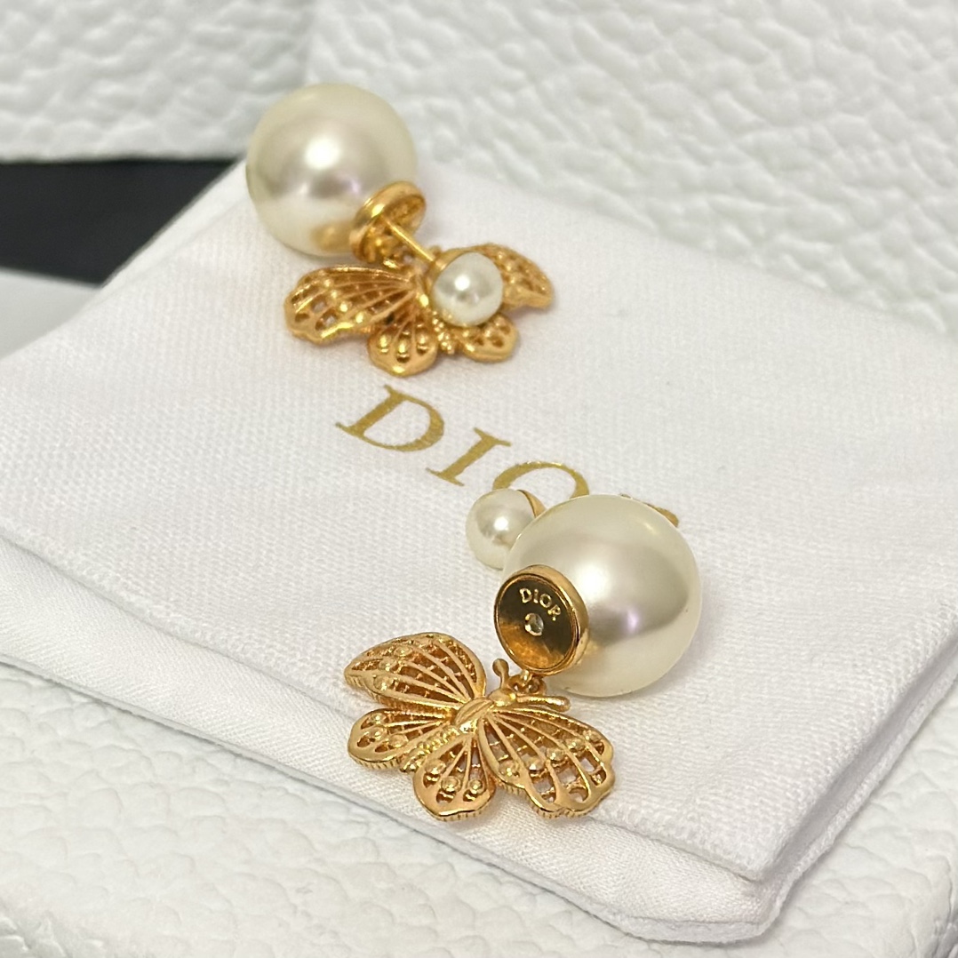 Dior Butterfly Dangle Earrings - Best Replica Jewelry™