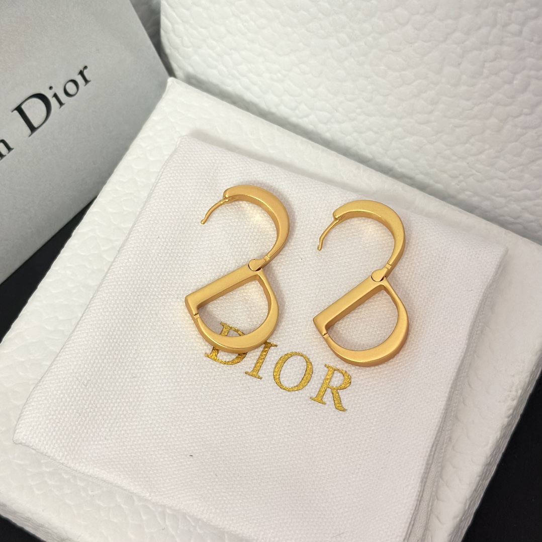 Dior Minimalistic CD Stud Earrings - Best Replica Jewelry™