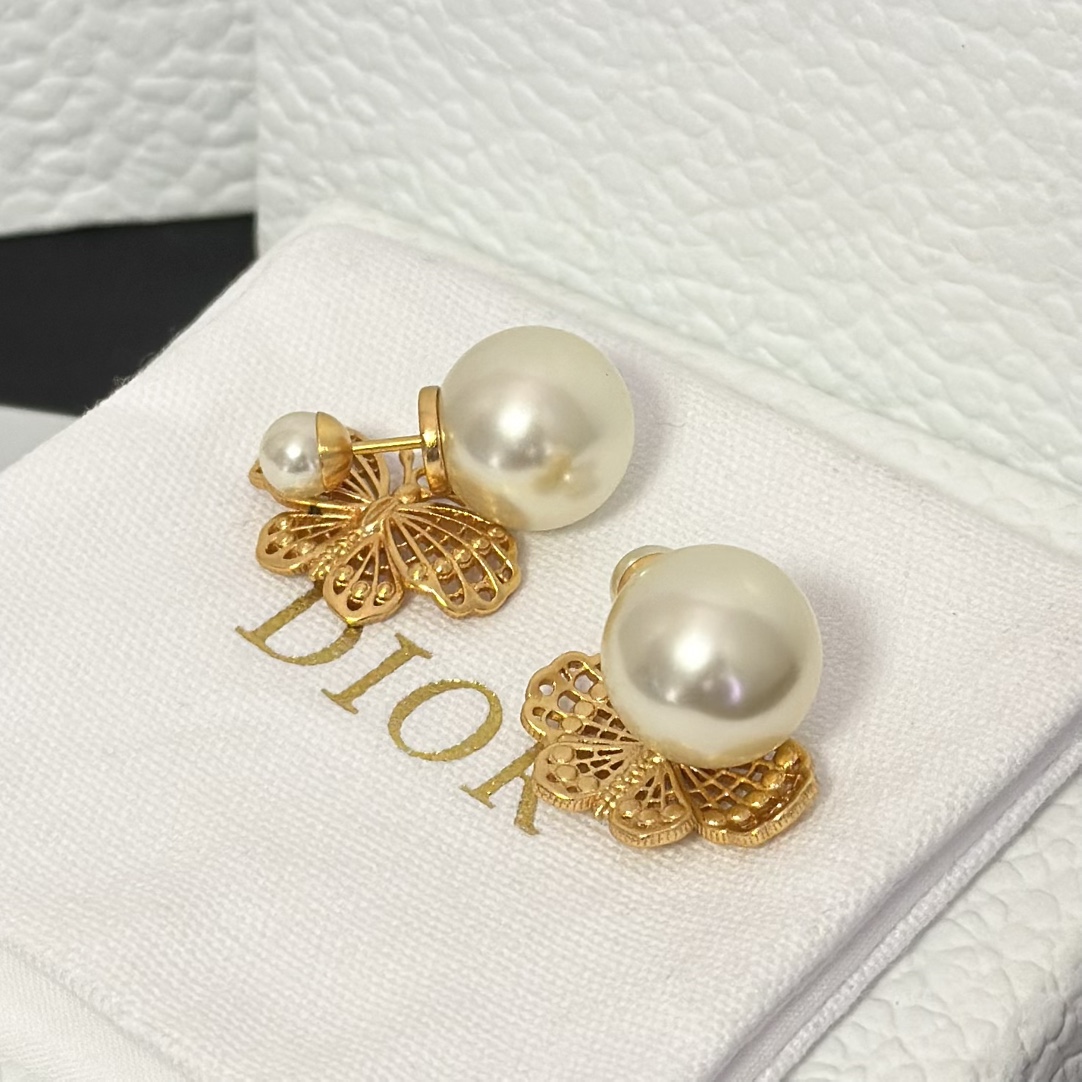 Dior Butterfly Dangle Earrings - Best Replica Jewelry™