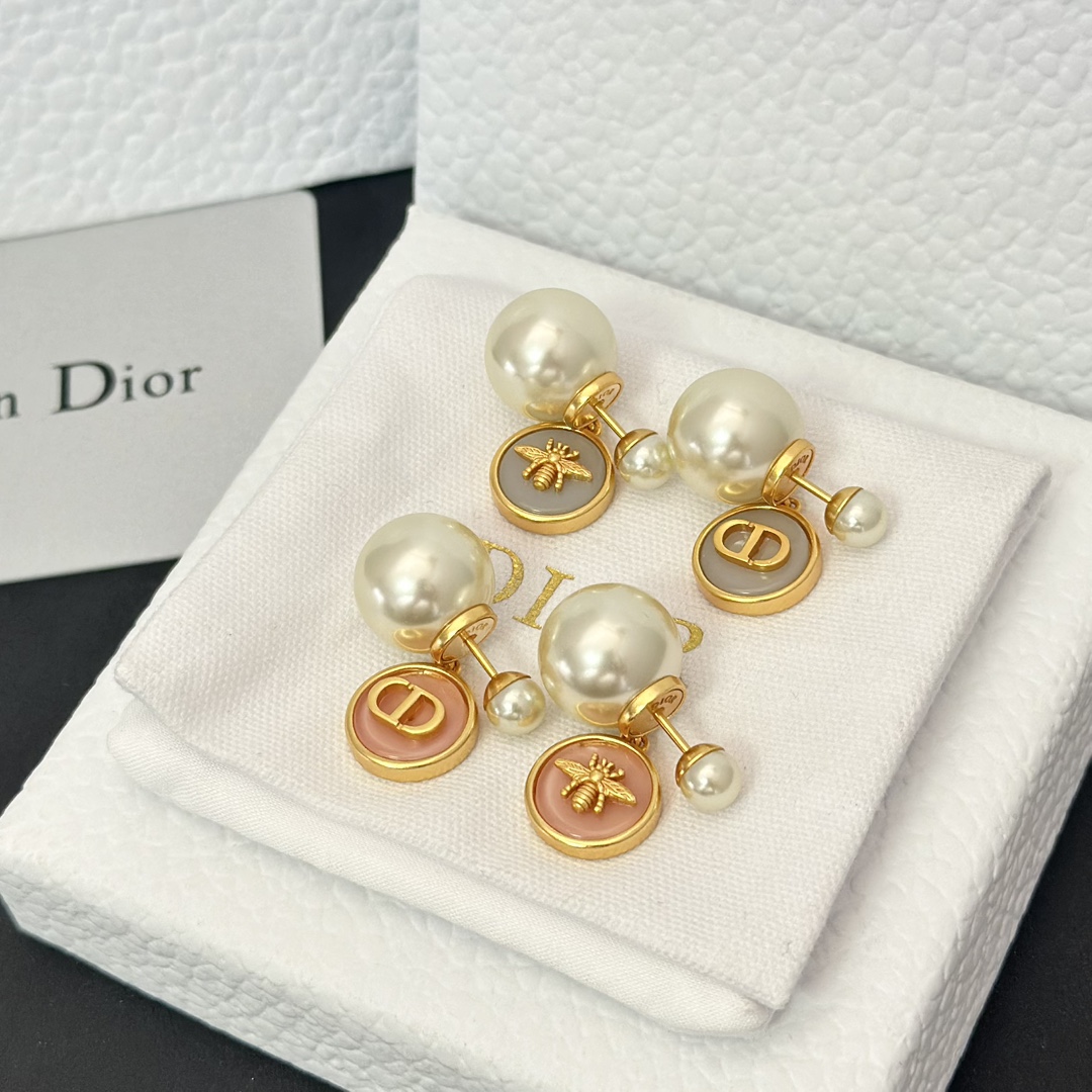 Dior Bee Pearl Earrings - Best Replica Jewelry™