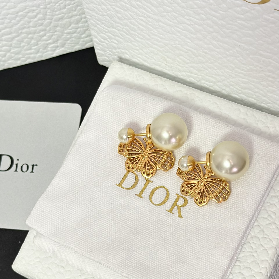 Dior Butterfly Dangle Earrings - Best Replica Jewelry™