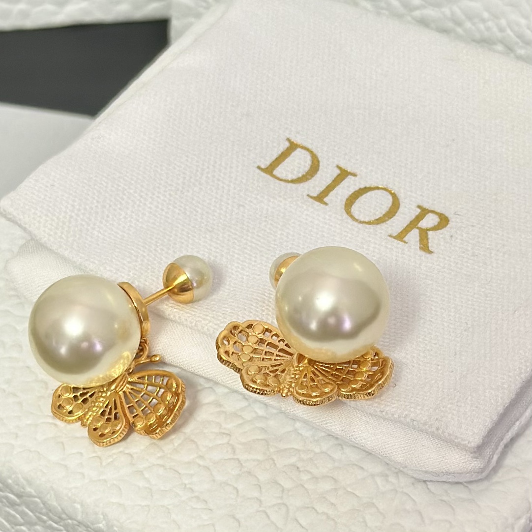 Dior Butterfly Dangle Earrings - Best Replica Jewelry™