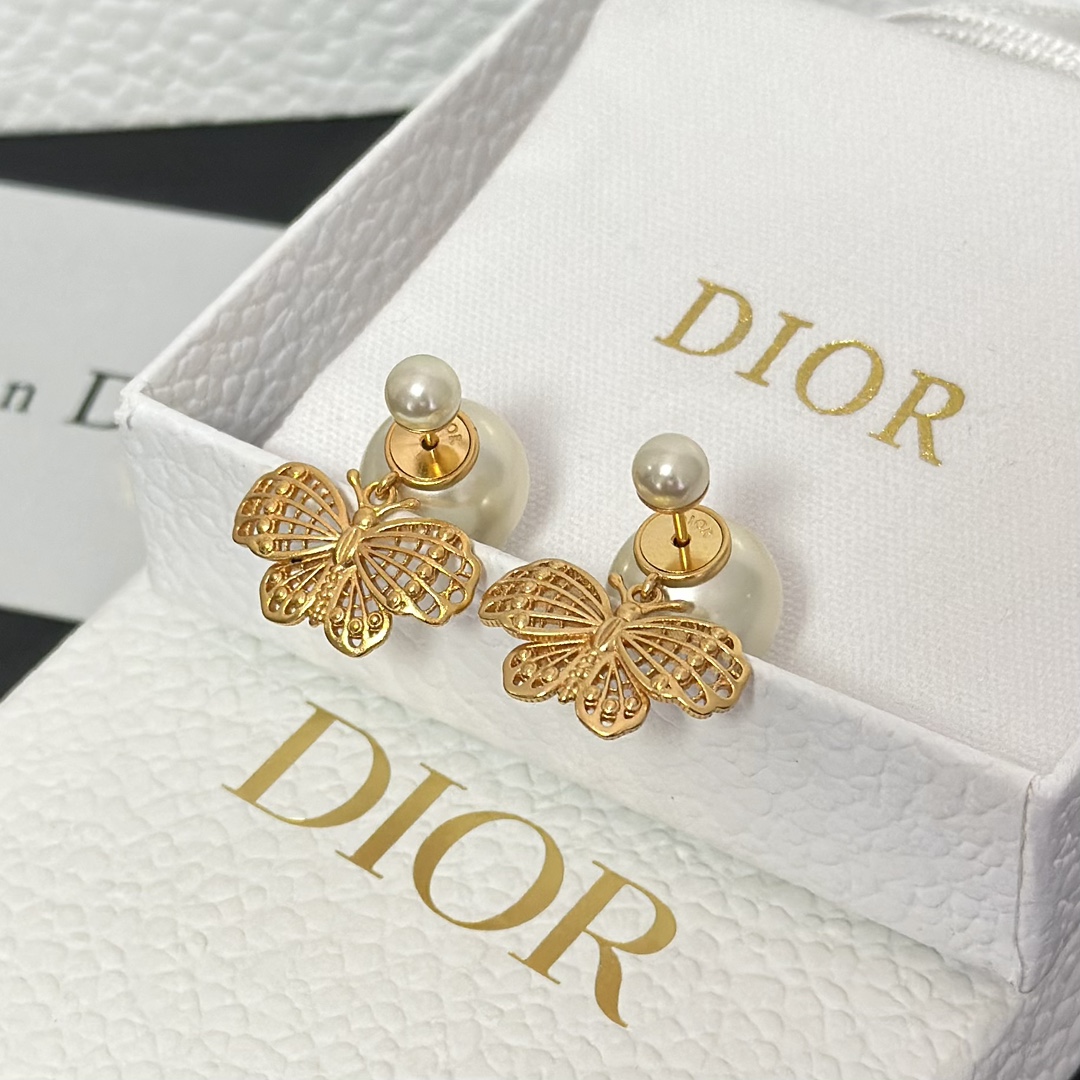 Dior Butterfly Dangle Earrings - Best Replica Jewelry™
