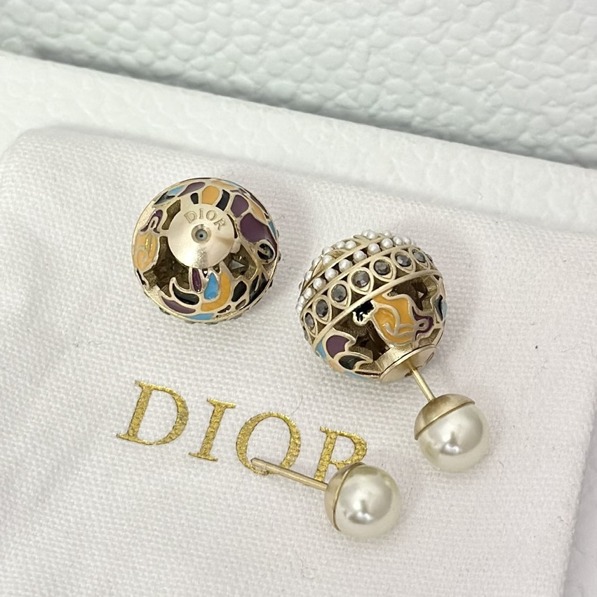 Dior Enamel Earrings - Best Replica Jewelry™