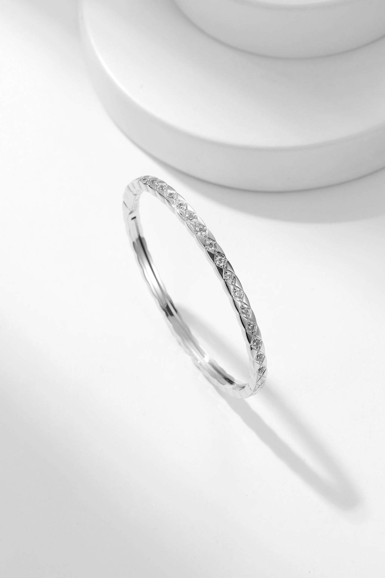 Chanel Diamond Coco Crush Mini Bracelet Bangle - 17CM - Best Replica Jewelry™