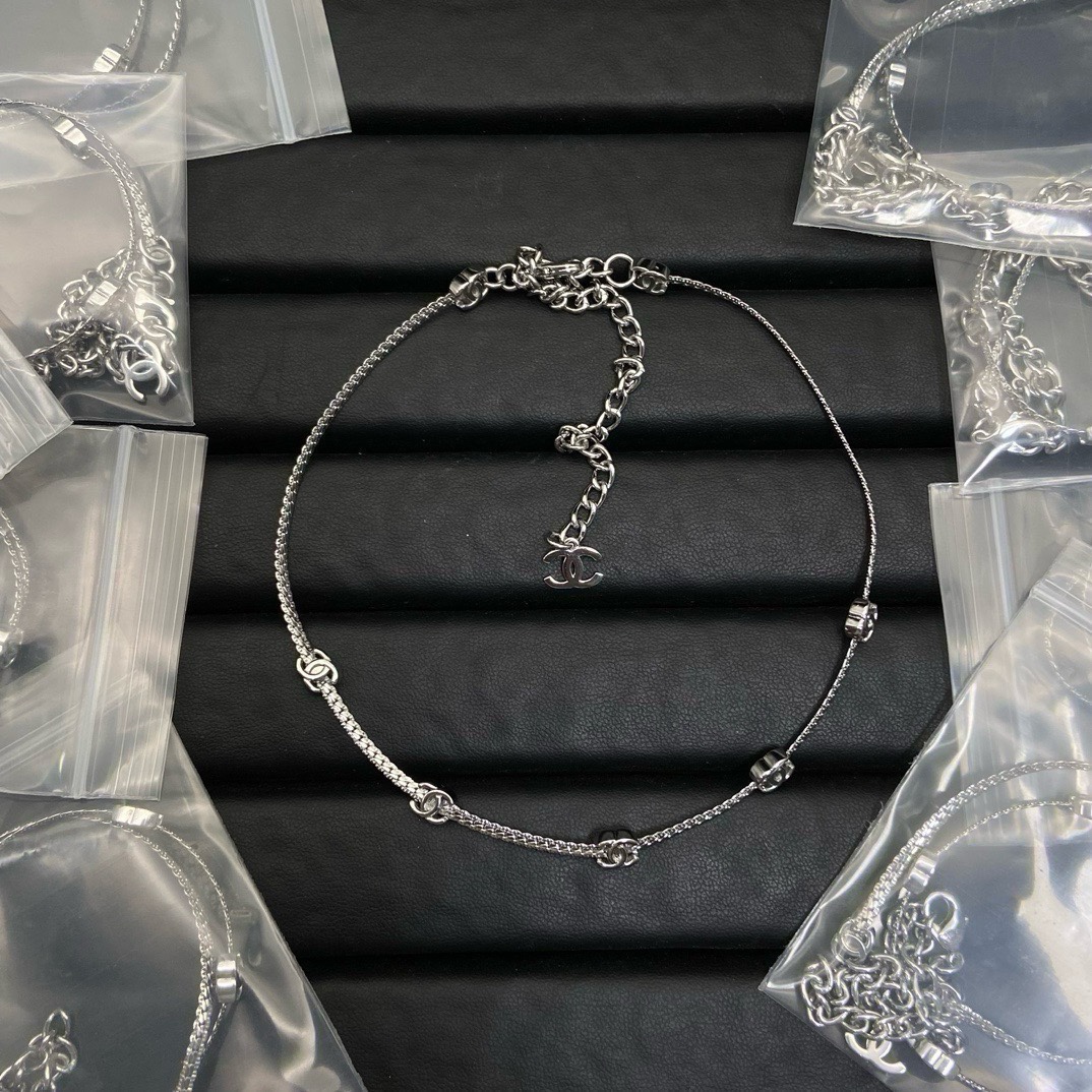 Chanel Snake Chain Choker Necklace - Best Replica Jewelry™