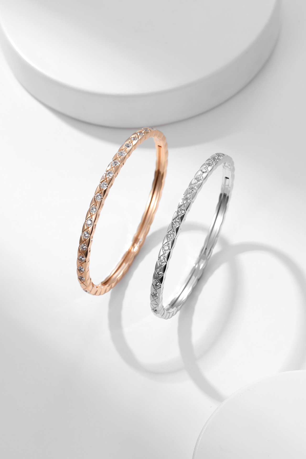 Chanel Diamond Coco Crush Mini Bracelet Bangle - 17CM - Best Replica Jewelry™