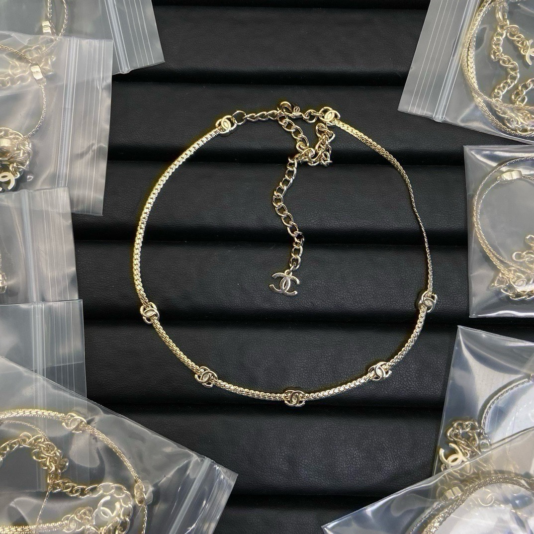 Chanel Snake Chain Choker Necklace - Best Replica Jewelry™