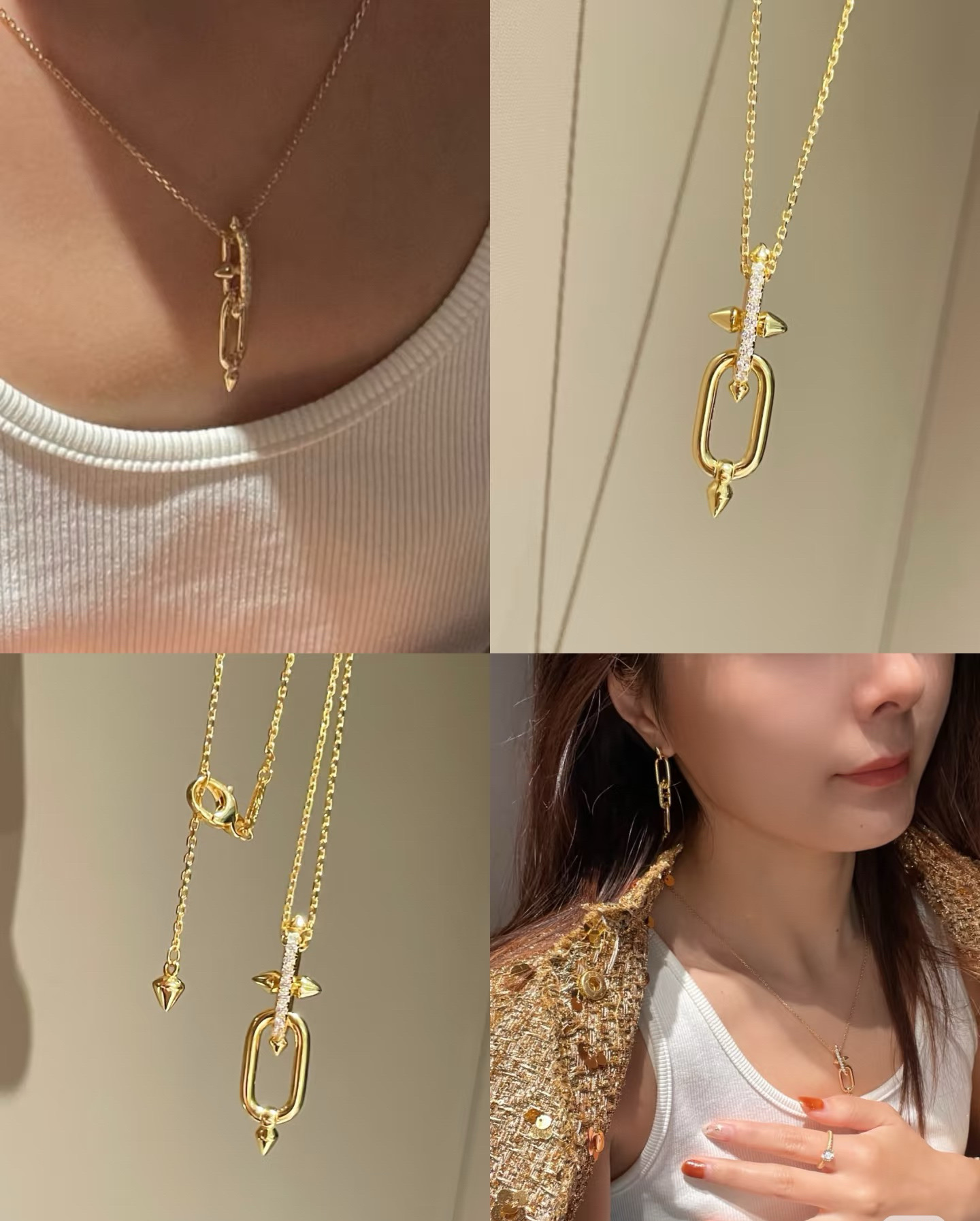 Tiffany Titan by Pharrell Williams Pendant Necklace in Yellow Gold - Best Replica Jewelry™