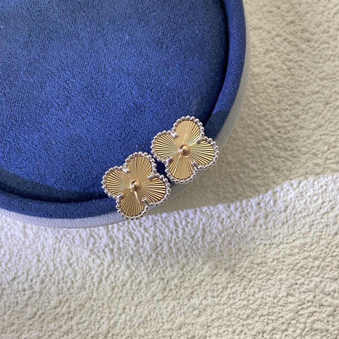 VCA Mixed Color Clover Earrings - Best Replica Jewelry™