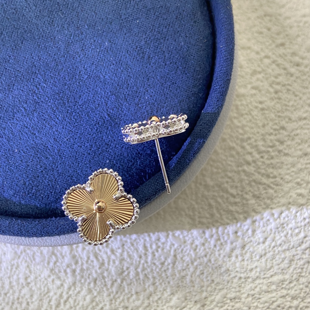 VCA Mixed Color Clover Earrings - Best Replica Jewelry™