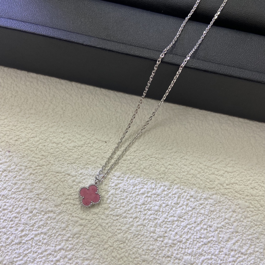 VCA Pink Sweet Alhambra Pendant Necklace, 1 Motif - Best Replica Jewelry™