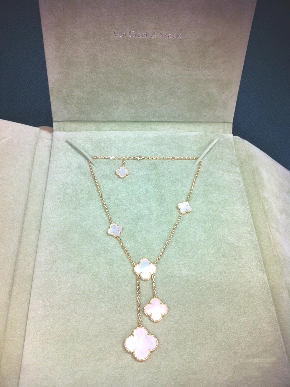 VCA Clover Magic Alhambra Necklace, 6 Motifs - Best Replica Jewelry™